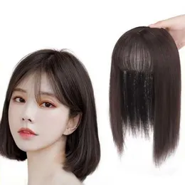 Synthetic Wigs Brown Black Short Straight Wigs With Bangs 25/35cm Shoulder Length Bob Wig For Women Daily Use Heat Resistant Synthetic Wigs 240328 240327