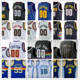 Męski Nikola Basketball 15 Jokic Jerseys Michael 1 Porter Jr. Jamal 27 Murray Aaron 50 Gordon Kentavious 5 Caldwell-Pope Reggie 7 Jackson 8 Watson 3 Strawther Printed