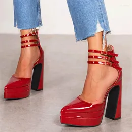 Sandały projektantki super wysokie obcasy Super Letnie palce u nogi seksowna platforma impreza duża rozmiar butów mody panie 3c