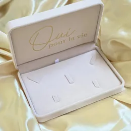 Decorazione per feste Custodia per gioielli personalizzata in flanella Scatola da viaggio Regali personalizzati di Natale e festività per il suo matrimonio Idea regalo per la damigella d'onore