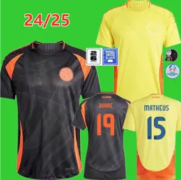 24/25 ColOMbiA JAMES Maglie da calcio per bambini Kit 2025 CoLUmBIa Maglia da calcio per squadra nazionale Home Away Set Camisetas 2024 Copa America D.VALOYES ARANGO C. CHUCHO CUADRADO 99