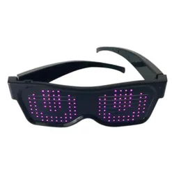 サングラスBluetooth LED Glasses 200ランプビーク携帯電話アプリコントロールサポートDIYテキストパターンSunglasses3324776