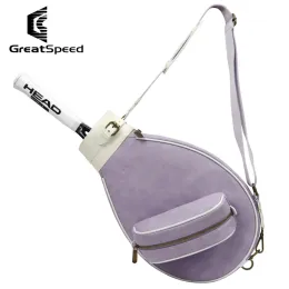 Bags GreatSpeed Tennis Single Shoulder Bag Badminton Backpack Adult oneshoulder Tote Vintage Bag men's and women's models