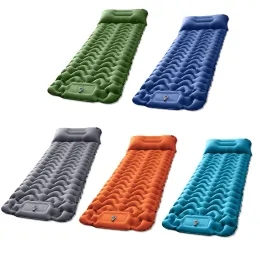 Mat Camping air matt Doublelayer Ultralight Trekking Mattress Nylon Foldable Inflatable Air Cushion Wearresistant sleeping pad