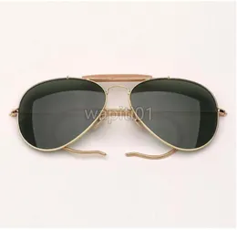 Moda Metal Havacılık Stili Tasarımcı Güneş Gözlüğü UNISEX Vintage Klasik Marka Tasarım Güneş Gözlükleri De Sol Gafas Üstün Kalite Lens UV400 GAFAS6862884