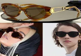 Fendace Havana Acetate Sunglasses V2 Luxury Designer Sunglasses Fol033ロゴ