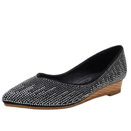 Stiefel Frauen Ballett Keilkristall Diamantkleid Flats Ladies Innenhöhung Einschuhe Strass -Glitzer -Zehenerbsenschuhe