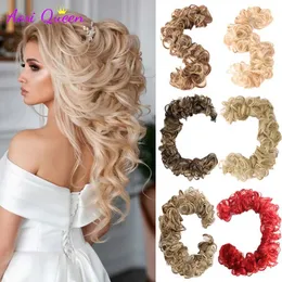 Synthetic Wigs AS Chignon synthtique Long postiche faux cheveux en Fiber de haute temprature postiche lisse 240329