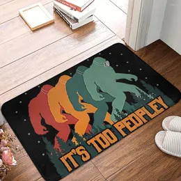 Carpets Bigfoot Sasquatch Non-slip Doormat It's Too Peopley Outside Bath Bedroom Mat Prayer Carpet Home Modern Decor