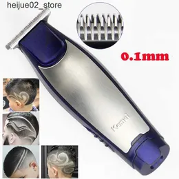 Elektrische Rasierer Kemei 3 In 1 Professionelle Haarschneidemaschine Wiederaufladbare 0mm Glatze Haarschneider Friseur Haarschnitt Maschine mit USB Kabel KM-5021 Q240318