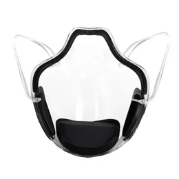 Cycling Caps maskerar transparent PC Face Shield stor Antifog Mirror Guard Protector överdimensionerad Visor Wrap Christmas Mask med andning OTS0V