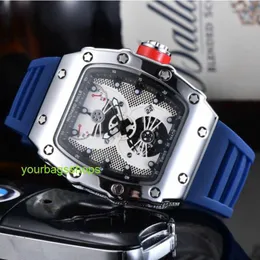 Mechanical Watch Mens Watch RM Watch Sports Stopwatch Oco Dial Silicone Mens Waterproof Strap