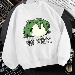 Hoodies للرجال Sweatshirts Frog No Today رسومات مطبوعة هوديز كوريا الأزياء من النوع الثقيل شارع شارع عارضة ملابس محب للآسيكس رخوة رياضية 24318