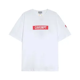 Homens camisetas Versão superior Cavempt C.e Box T Shirt Homens Mulheres Oversized Cav Empt T-shirt Top Tees Goth J240316