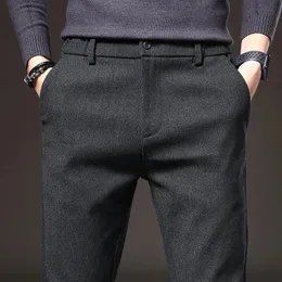 Pantaloni da uomo per il tempo libero e la moda primaverile e autunnale Set Pantaloni da uomo formali dritti elastici da uomo Nuovo stile 240318