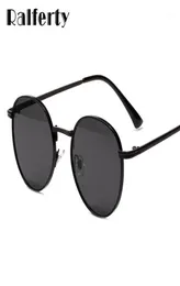 Sunglasses Ralferty 2021 Round Women Metal Frame Sun Glasses Male Vintage Retro UV400 Shades For Zonnebril Dames12363366