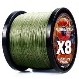 Linhas ghotda 8 fios 1000m 500m pe trançado multifilamento linha de pesca japão multicor pesca tecer extremo super forte 1878lb