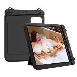 Covers Waterproof Tablet Case for iPad 10th, iPad Pro 11 2022, iPad Air 5/4/3/2 Stand Holder Dry Bag for Bathroom Kitchen Stand Pouch