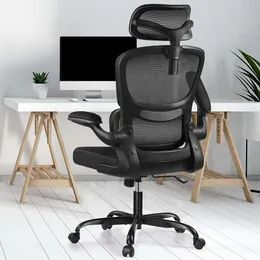 Razzor Ergonomic High Back Mesh Desk med ländryggstöd och justerbart nackstöd, datorspelstol, verkställande swivelstol för hemmakontoret