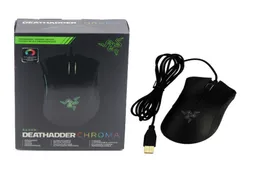 Razer Deathadder Chroma USB الفئران البصرية كمبيوتر GamingMouse 10000dpi مستشعر Mouserazer Mouse مع البيع بالتجزئة P1489646