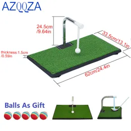 Aids Golf Practic Swing Hitting Mat Exerciser Trainer 360 Degree Rotation Outdoor / Indoor Suitable For Beginners Training Aids