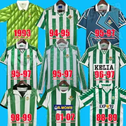 ALFONSO BETIS Retro Soccer Jerseys 88 89 94 95 96 97 98 02 03 04 Clássico Vintage Manga Longa Camisas de Futebol JOAQUIN DENILSON 1993 1994 1995 1996 1997 1998 2002