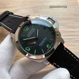 Orologi da uomo automatici Paneraiss Orologio da uomo Paneraiss Serie LUMINOR Orologio da uomo Nuoto Orologi da polso impermeabili di design in pelle zaffiro Acciaio inossidabile