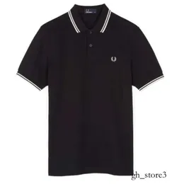 Fred Polo Camisa Novo Designer T-shirt de Negócios Fred Perry 2023 Moda Luxo Clássico Verão Algodão Orelha de Trigo Manga Curta Homens e Mulheres 177