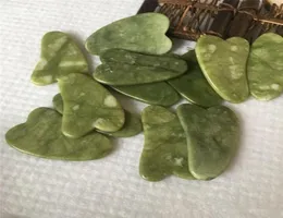 Jade ferramenta de massagem guasha placa gua sha tratamento facial pedra jade natural raspagem cuidados ferramenta saudável por hope116528643