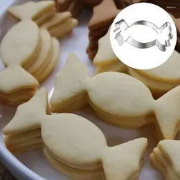 Utensili da forno Taglierina per biscotti in acciaio inossidabile Forma di caramella natalizia Stampo per torta Decorare accessori per stencil per caffè
