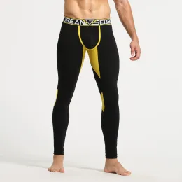 byxor för män termiska underkläder bomull tryckt herr termiska underkläder sovbottnar leggings pant ny sexig lång