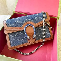 Marmont Ophidia Dionysuss pelle di tela Borsa di design di lusso Borsa a tracolla catena soho discoteca pochette serpente borsa a tracolla donna uomo messenger tote borsa pochette