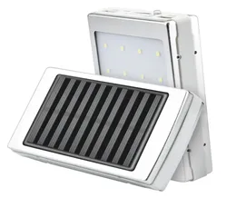 Solar LED محمولة مزدوجة USB Power Bank Box 5x18650 شاحن البطارية الخارجي DIY شحن محمول للهاتف Poverbank External6535134