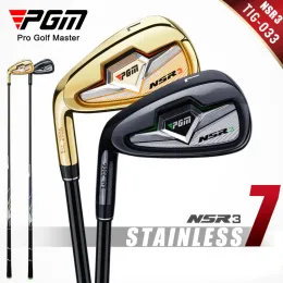 Klubbar PGM Herrgolfklubbar NSR3 #7 Irons Left Handed Professional Practice Pole rostfritt stål Partihandel Tig033