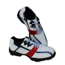 신발 새로운 프로 골프 신발 방수 스파이크 Honma Golf Special Shoes Black White 스포츠 트레이너 남성용 큰 크기 골프 신발