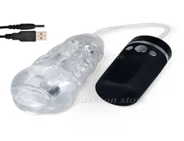 Usb Rechargeable Strong Suck Machine Oral Sex Male Masturbator Cup Electric Blowjob Vibrating Pussy Sex Toy For Men Sex Product J9860534