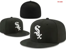 2024 Męski baseball White Sox Fitted Hats Classic World Series Sport Sport Sox Pełne zamknięte La NY Caps Chapeau 1995 STITCH SERCE „Series” „Love Hustle Flowers A1