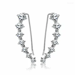 Dangle Earrings Fashion sterling Zircon Zircon Set Ear Drop for Women Girls Jewelry Clip