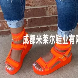 Ny 2020 Spring Fish Mouth Womens Sandals Elevated Candy Color Casual Womens Shoes 200620