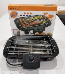 Elektriska grillar Electric Non Stick Grills Hushåll inomhus BBQ Grill Smoke4630604