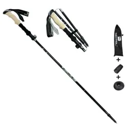 Varas 33125cm 5 seção portátil ao ar livre dobrável trekking pólo caminhada caminhadas vara telescópica camping pólos de caminhada