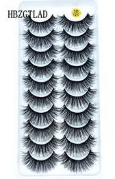 2019 New 10 Bairs 100 Real Mink Eyelashes 3D Natural False Eyelashes Mink Mink Soft Shepyash Extension Makeup KILIOS 1218915827