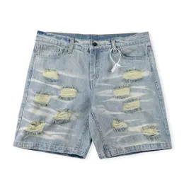 Mens Jeans Designers Homem Calça Curta Verão Calça Curta Calças Masculinas e Femininas de Luxo com Buracos Designer Tendência Street Shorts Masculinos de Alta Qualidade