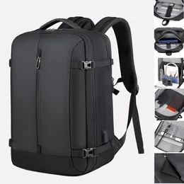 Backpack Reflective Men's 17 Inch Laptop USB Waterproof Notebook School Bag Travel Schoolbags Pack For Male Women Female