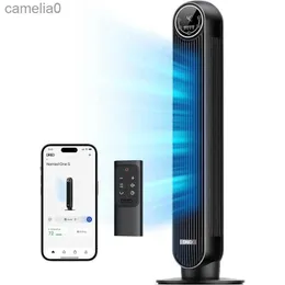 Elektrik Fan Tower Fan Akıllı Salınan Sessiz Zemin Hayranları Sesli ve WiFi Sesli Kontrolü ile Bladess Fan Kontrol4modes8h Timerc24319