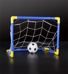 Zusammenklappbarer Mini-Fußball-Fußball-Torpfosten-Netz-Set, Pumpe, Kindersport, Indoor-Outdoor-Spiele, Spielzeug, Kindergeburtstagsgeschenk, Kunststoff 1879425