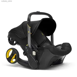 Strollers# Baby Stroller 4 in 1 With Car Seat Baby Bassinet High Landscope Folding Baby Carriage Prams For Newborns Landscope 3 in 1 L240312