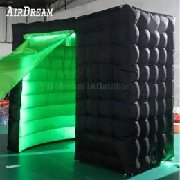 4x4x2.5mh (13.2x13.2x8.2 stóp) Wysokiej jakości przenośne 360 ​​Selfie LED Inflate Event Tacdrops Photo Booth Photobooth Tent