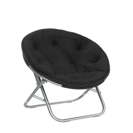 Urban LifeStyle Faux Päls Saucer -stol, en storlek, svart