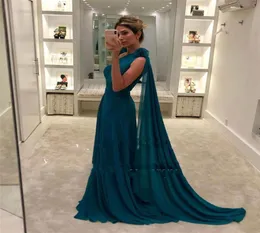 Green Plus Size Cheap Prom Dresses 2020 One Shoulder Hand Flowers Simple Chiffon vestidos de fiesta de noche Party Gown3013697